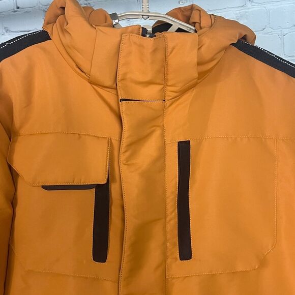 Avalanche Mens Winter Jacket British Khaki Color Down Windproof Parka Snow Ski L - Picture 3 of 10